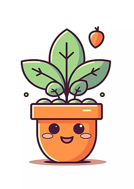 Cute Minimalist Pot Plant
