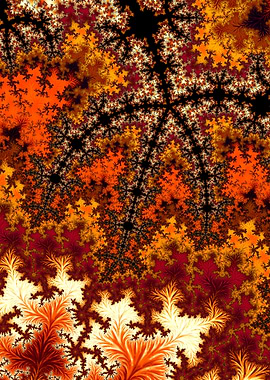 Vibrant Orange Fractal