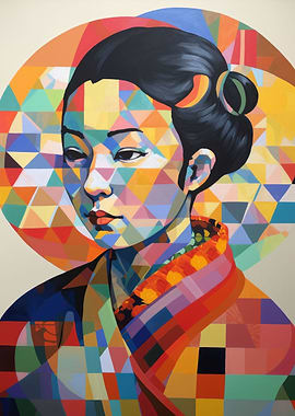 The Geishas Grace Abstract