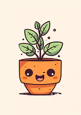 Cute Minimalist Pot Plant