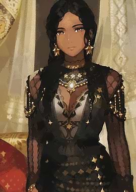 Black anime woman