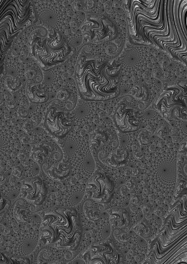 Trippy Funky Gray Fractal