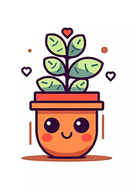 Cute Minimalist Pot Plant