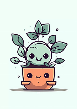 Cute Minimalist Pot Plant