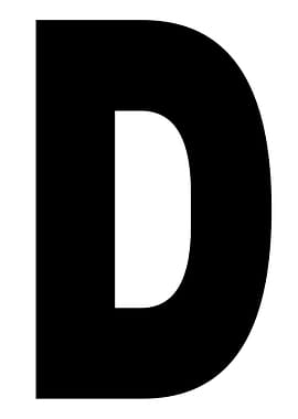 Capital Letter D
