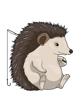 Hedgehog Fisher Fishing