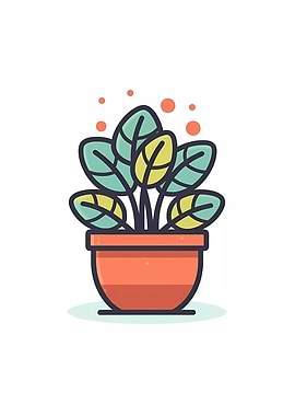 Cute Minimalist Pot Plant