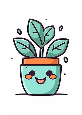 Cute Minimalist Pot Plant