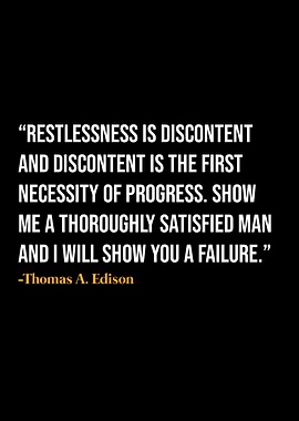 Thomas A Edison Quote
