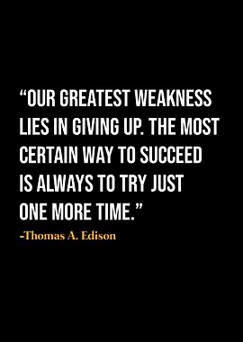 Thomas A Edison Quote