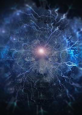 Face with lightnings