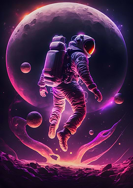 Astronaut Floating Space