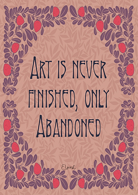 Art nouveau quote