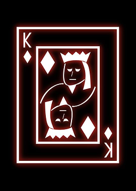 poker cards neon edits