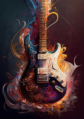 Electric Guitar Painting
