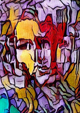 Abstract woman portrait