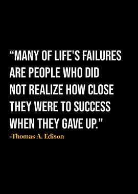 Thomas A Edison Quote