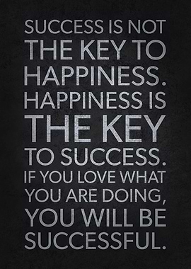 Happiness Key To Success