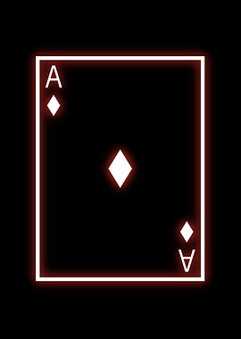poker cards neon edits