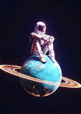 Space Astronaut Meditate