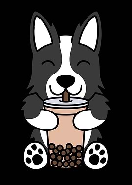 Border Collie Bubble Tea
