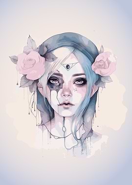 Dark Pastel Goth Girl