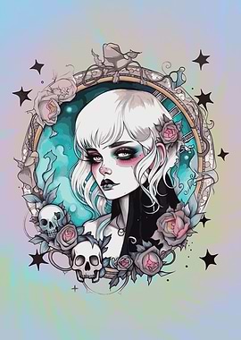 Pastel Goth Demon Girl