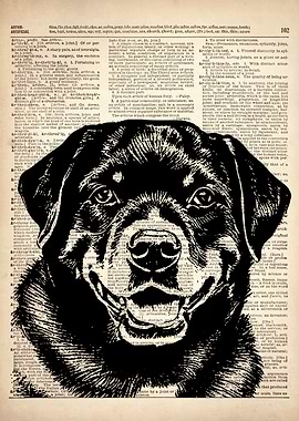 ROTTWEILER DOG art