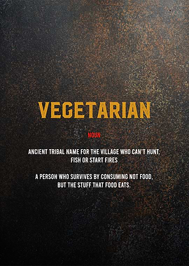 vegetarian text art