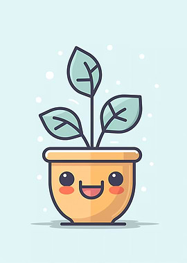 Cute Minimalist Pot Plant