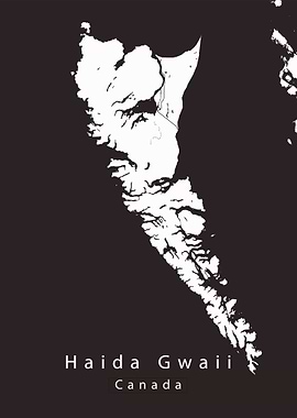 Haida Gwaii Island Map