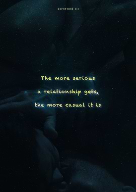 The serious relationship