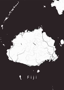 Fiji Island Map