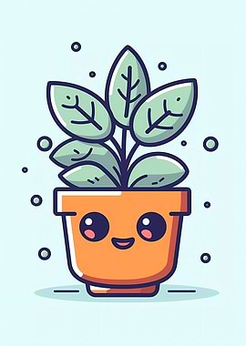 Cute Minimalist Pot Plant