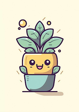 Cute Minimalist Pot Plant