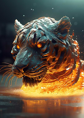 Metal Lava Tiger