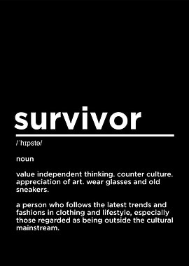 survivor definition funny