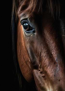 Horse close up Poster