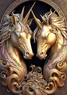 Unicorns Golden Card