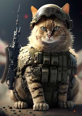 Military Cat animal