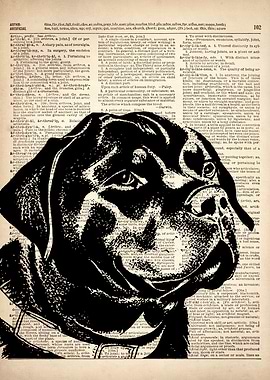 ROTTWEILER dog DRAWING