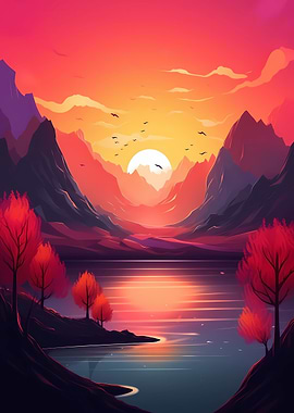 Minimalistic landscape