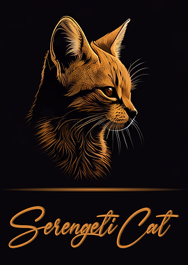 Adorable Serengeti Cat