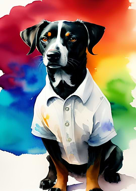Fashion Dog painted