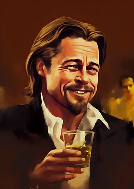 Laughing Brad Pitt Meme