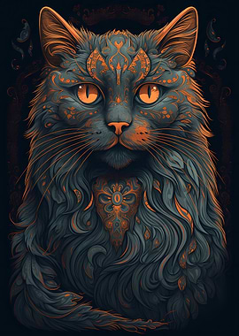 Turkish Angora Cat Hip