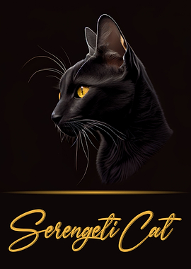 Serengeti Cat Portrait