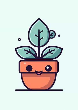 Cute Minimalist Pot Plant