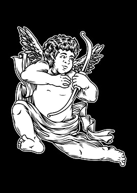Cupid Black and White 03