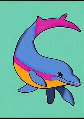 Pop Art Dolphin 11